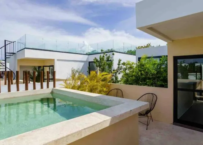 Vakantiehuis Exclusive "town House" Luxury Amenities In Tulum Pueblo